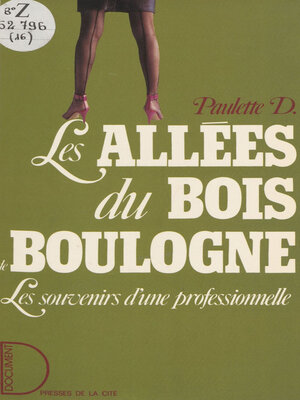 cover image of Les Allées du bois de Boulogne